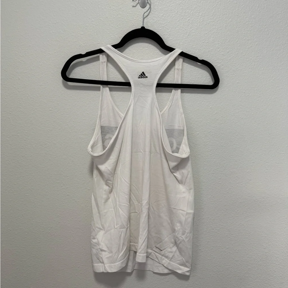 Adidas White Sport Tank Top Size Large - Picture 3 of 3